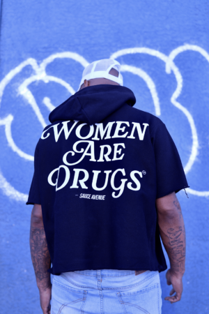 Women Are Drugs (W) | Black Champion® Short Sleeve Hooded Sweatshirt