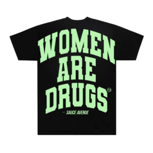 Women Are Drugs V2 (Glow In The Dark) | Heavyweight Black Tee