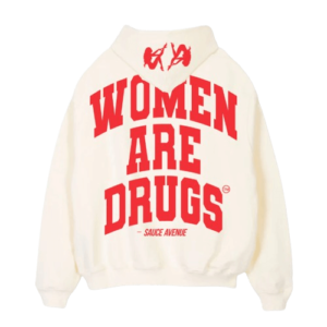 Women Are Drugs V2 (Red) | Heavyweight Off White Hoodie