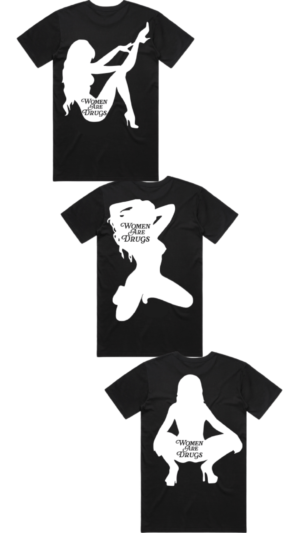 (Ladies) I All Black Starter Pack (WH) (3 Tees) Bundle